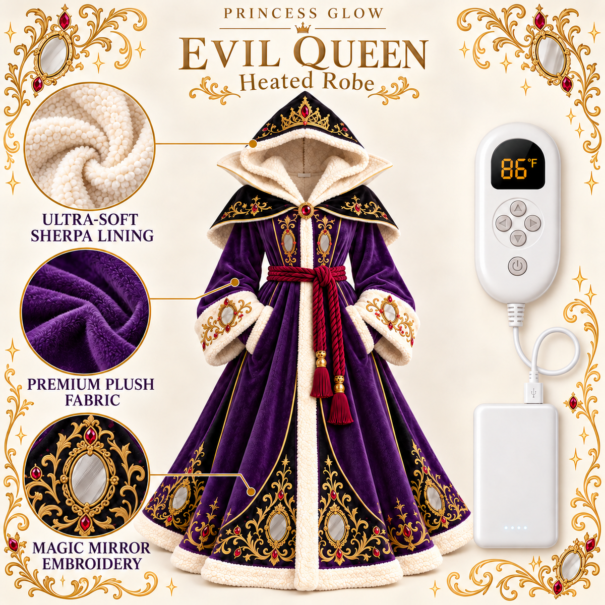 Princess Glow Heated Robe