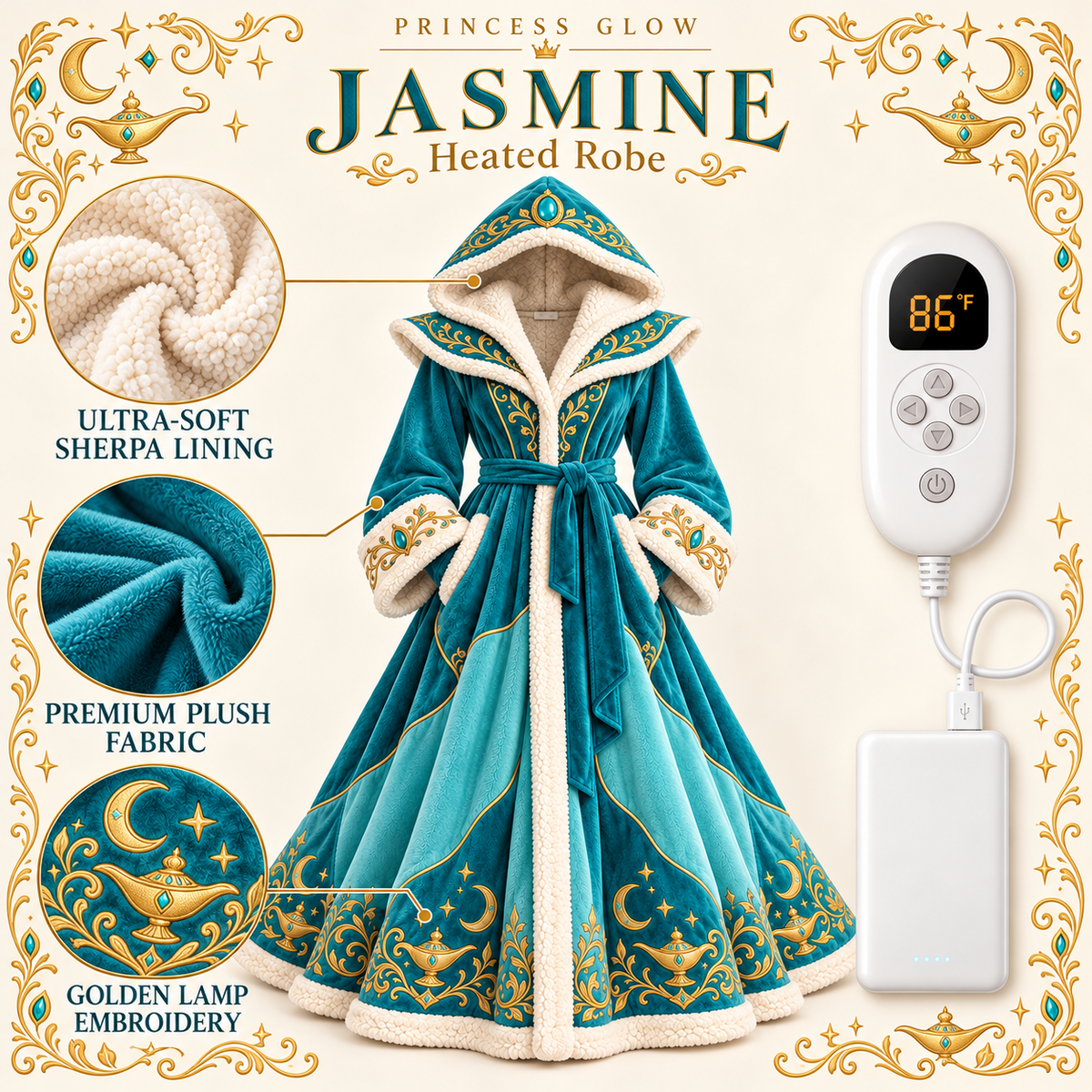 Princess Glow Heated Robe