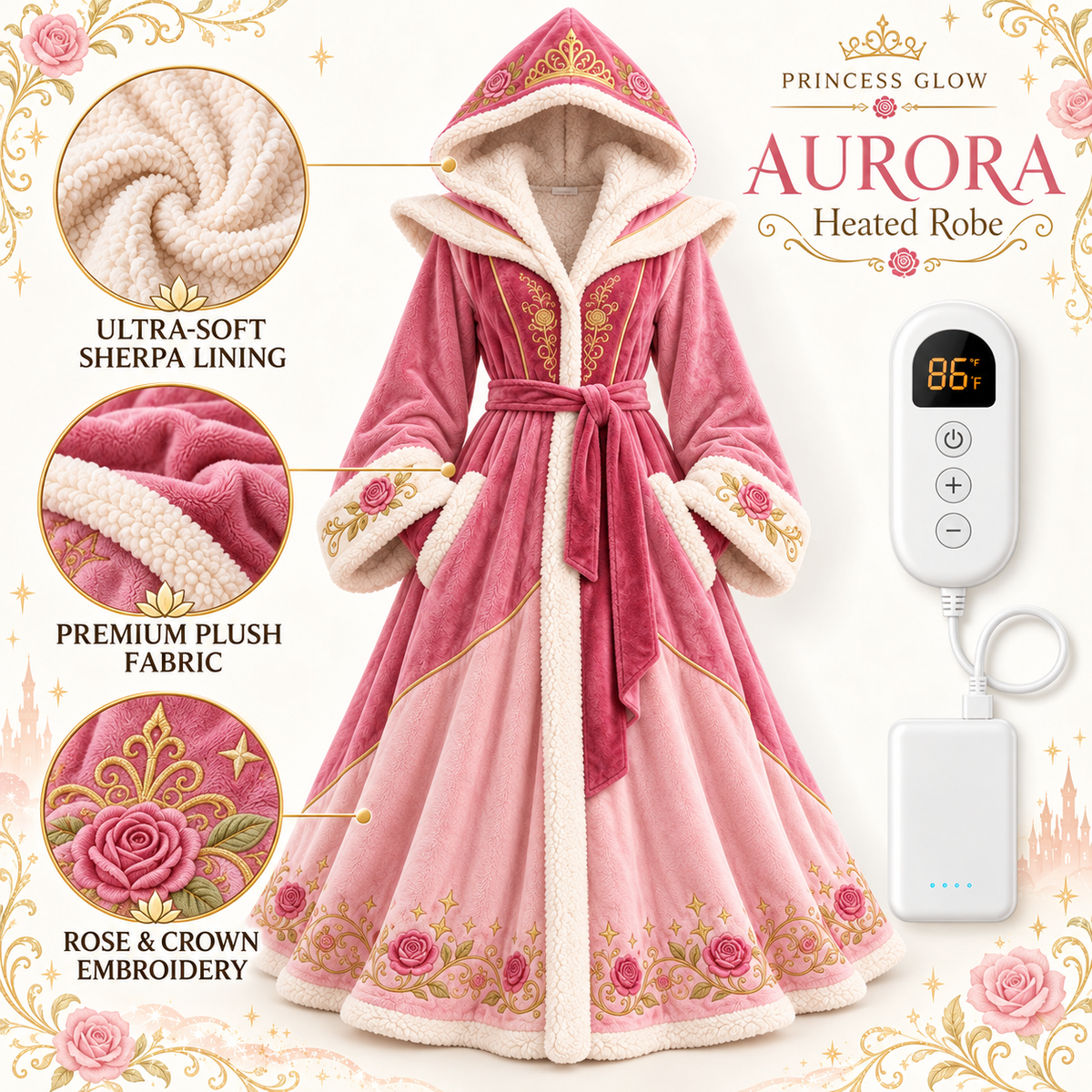 Princess Glow Heated Robe