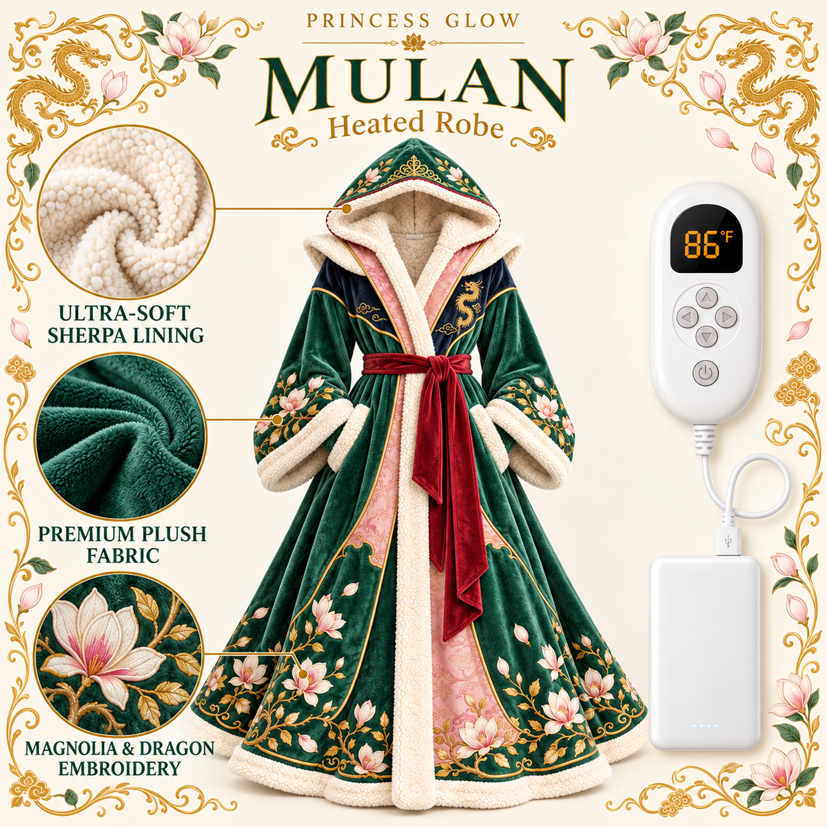 Princess Glow Heated Robe