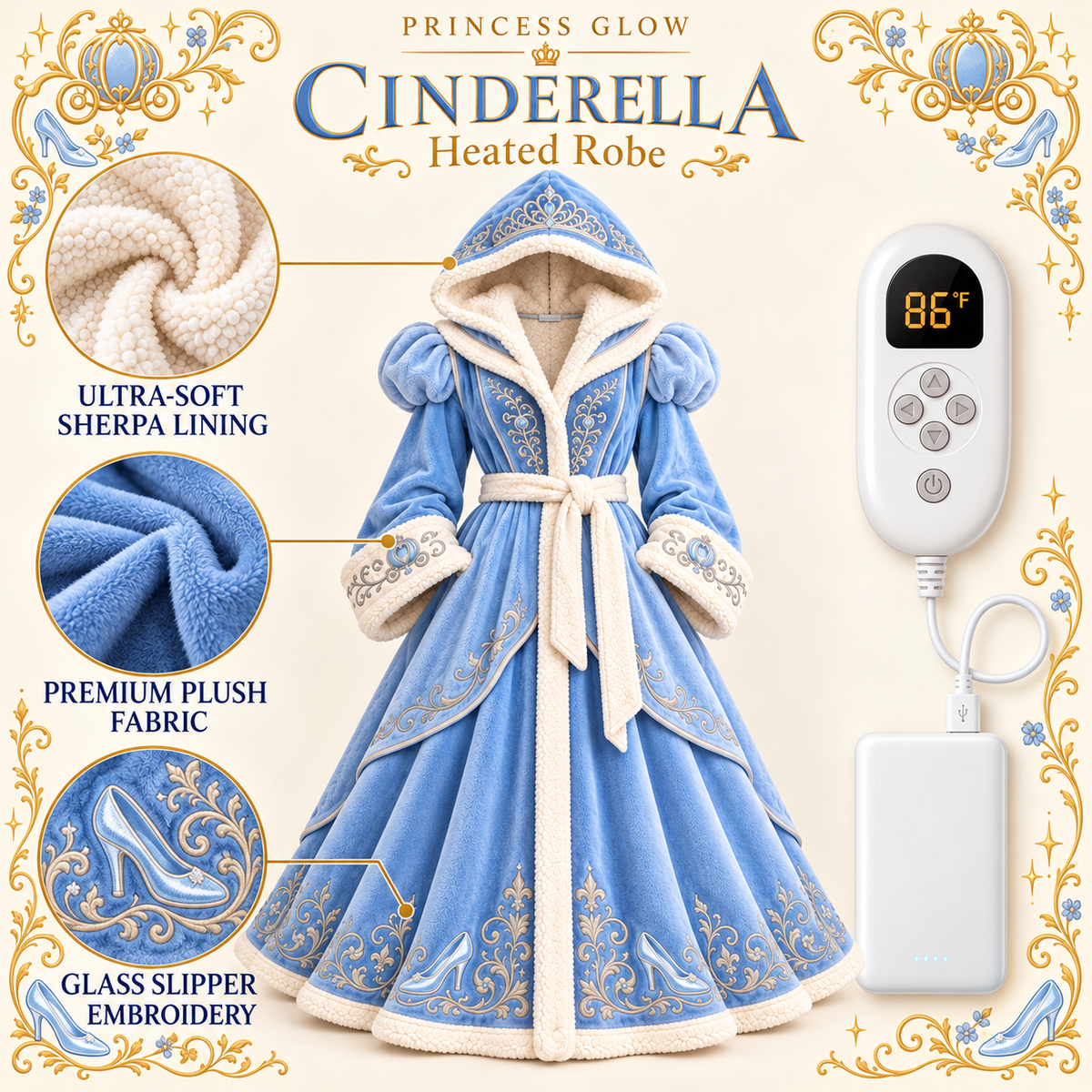 Princess Glow Heated Robe