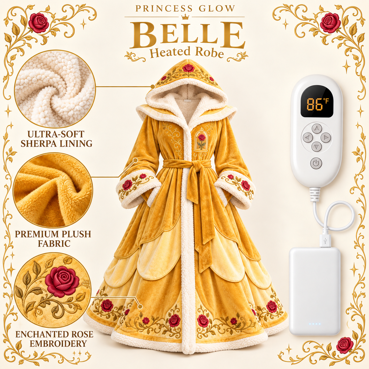 Princess Glow Heated Robe